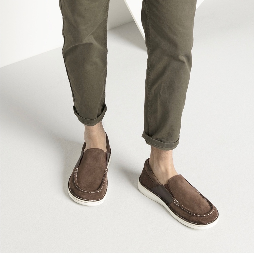 NEW - BIRKENSTOCK Duma Men’s Suede Beige 9